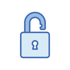 lock open vector icon