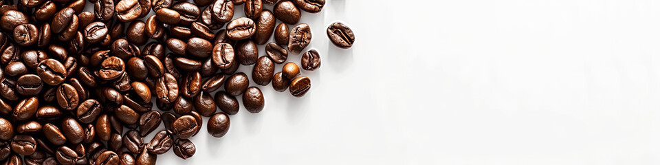 Coffee beans: Bold flavor, aromatic bliss, the heart of every morning ritual, brewing anticipation. - obrazy, fototapety, plakaty