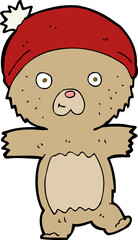 cartoon funny teddy bear