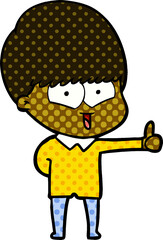 cartoon happy boy