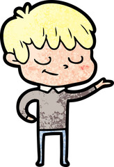 cartoon happy boy