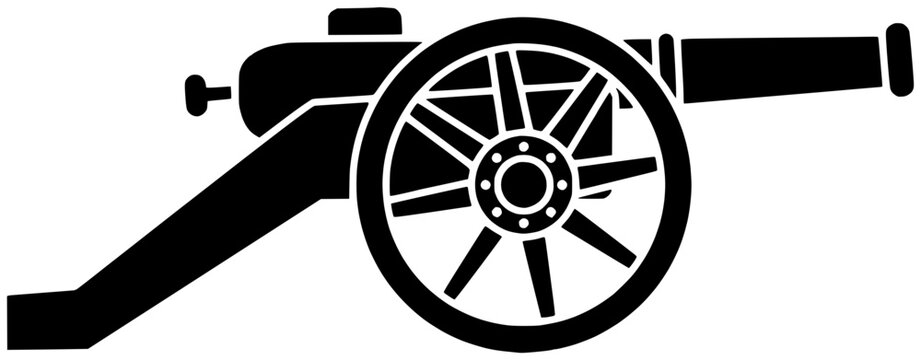 recommend clip art: artillery illustration army silhouette cannon logo war icon history outline tourism old battle cannonball fortress military ball ammunition historic shape ancient fort stone for vector graphic