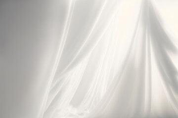 Silk veil white satin tulle textile drape sunlight