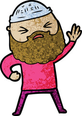 cartoon man with beard