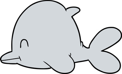 cartoon dolphin