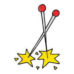 freehand textured cartoon pins