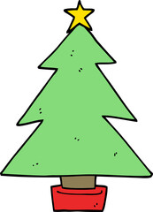 cartoon christmas tree