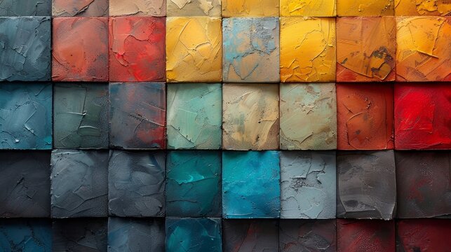 An abstract home decorative art oil paint tile pattern design background,
