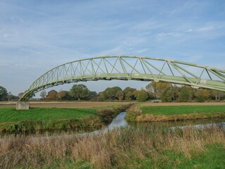 Metal bridge in Emlichheim, Germany