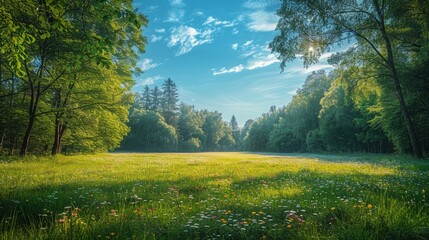 Serenade of the Meadow Whispers of Nature: An Enchanted Meadow at the Heart of the Forest