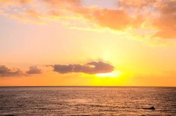 Afwasbaar Fotobehang Canarische Eilanden Tropical Sunset , digital , photo, image