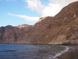 Fototapeta na wymiar Playa de los Guíos (Acantilados de los Gigantes - Cliffs of the Giants, Santiago del Teide, Tenerife, Canary Islands, Spain)