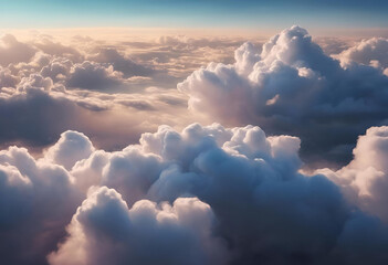Masse de nuages dans le ciel