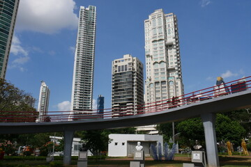 Skyline mit Hochhäuser in der Stadt Panama City