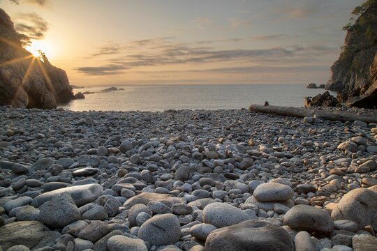 Beautiful shot of Cala Pedrosa beach in Costa Brava