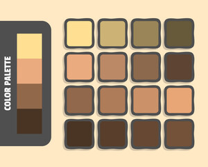 Khaki burlywood sienna darkslategray color palette, colour matching, rgb colors, harmonious colours catalog