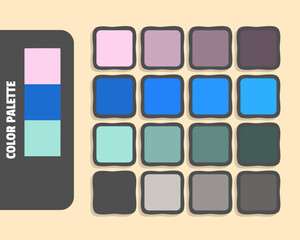 Mistyrose royalblue powderblue floralwhite color palette, colour matching, rgb colors, harmonious colours catalog