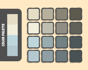 Wheat beige powderblue lightsteelblue color palette, colour matching, rgb colors, harmonious colours catalog