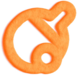 Ping Pong Orange Fluffy Icon