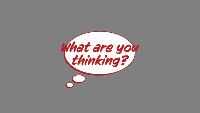 Transparent Cartoon Comic Text Bubble Thinking Animated Text