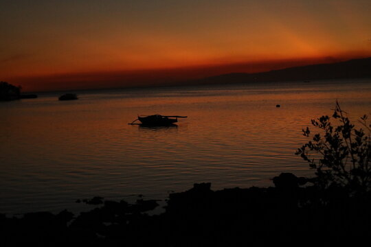 Sunset on the lagoon, Siquijor.