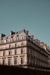 Fototapeta na wymiar Vertical shot of the buildings of Paris