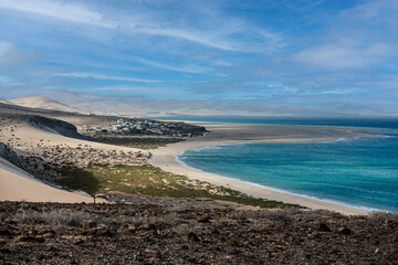Fuerteventura, lagoon, Esquinzo, sea, beach, ocean, coast, sky, sand, nature, summer,  canary island, landscape, rocks, seascape, coastline, bay, travel, waves, horizon, sun,  bay, beauty, vacation, t