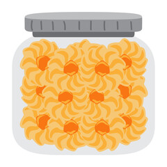 Semprit snack ramadan and eid fitr food illustration png