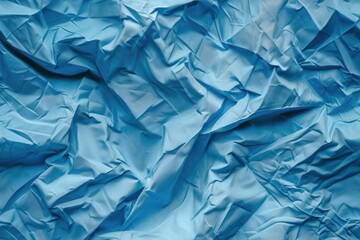 Fototapeta premium seamless pattern of crumpled expanse of blue fabric