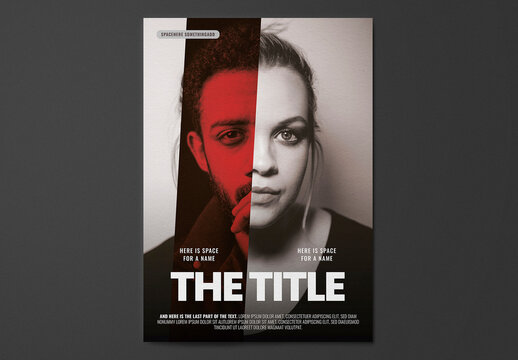 Two Faces Movie Poster Template