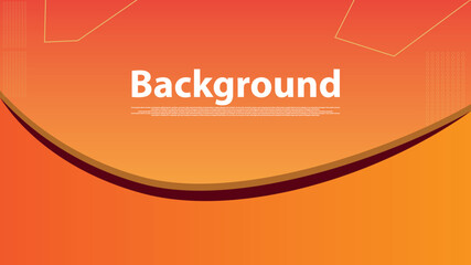 Orange background abstract template landscape