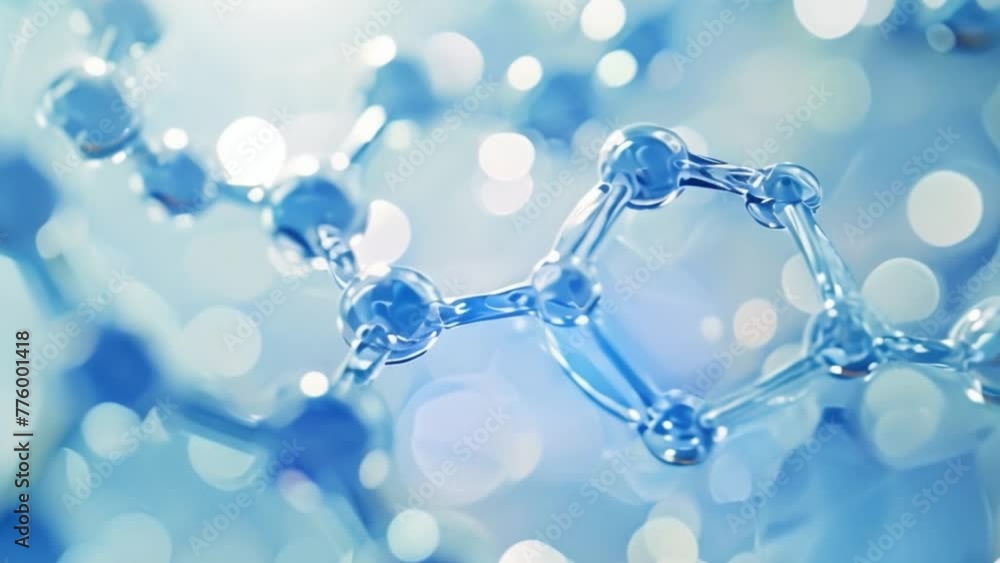 Aufkleber close-up of dna molecular structure in a laboratory setting