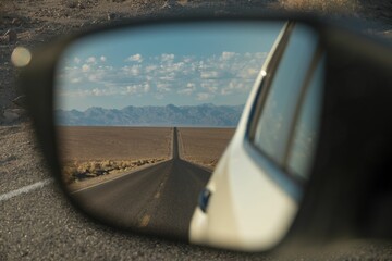 Road trip through desert