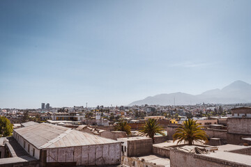 Obraz premium landscape with volcanos in Arequipa