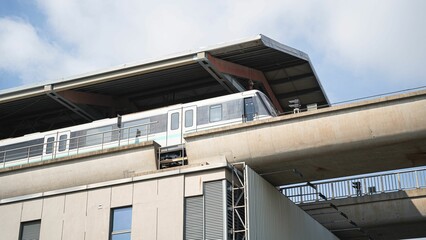 Low angle view of a metro station