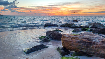 Sunrise in a Caribbean sea