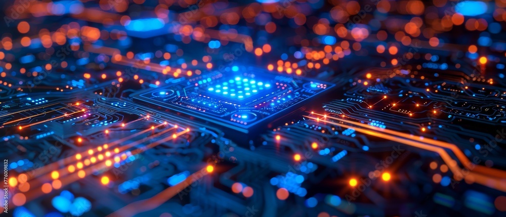 Aufkleber In-depth learning. GUI (Graphical User Interface). Artificial Intelligence.