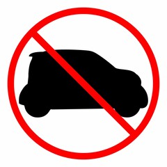 car ban illustration or icon