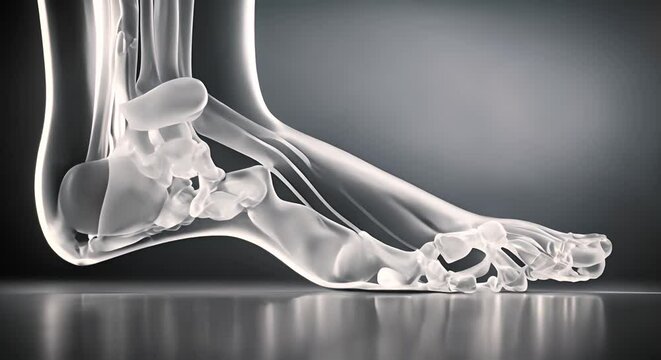 X-ray of a foot.