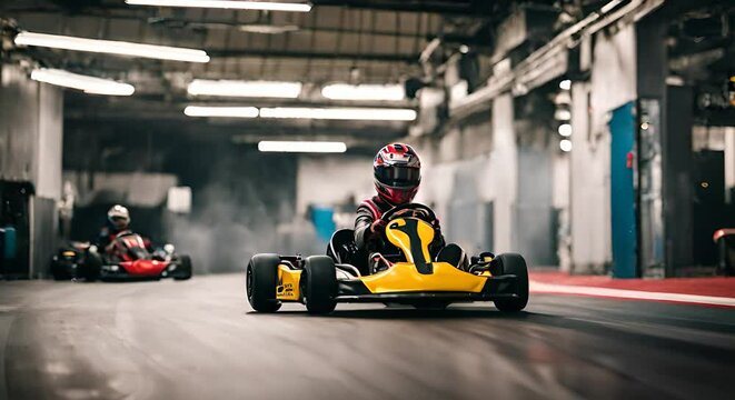 Kart in a karting race.