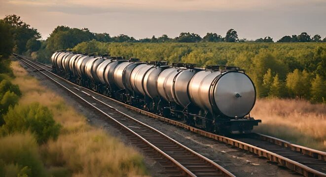 Liquid transport train.