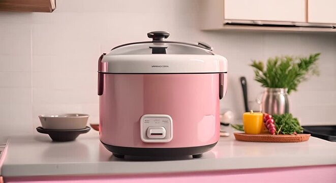 Rice machine in the kitchen.