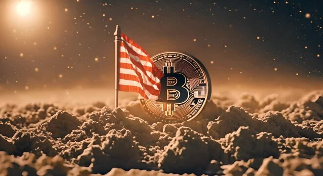 Bitcoin to the moon. Cryptocurrencies.