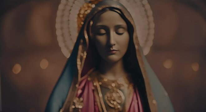 Portrait of the Virgin Mary.