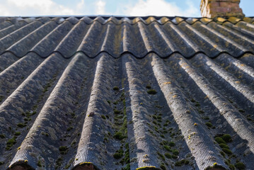 Old slate roof.