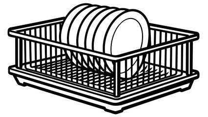 Dish rack and svg file