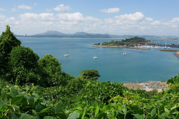 Inseln am Panamakanal in Panama-Stadt Amador