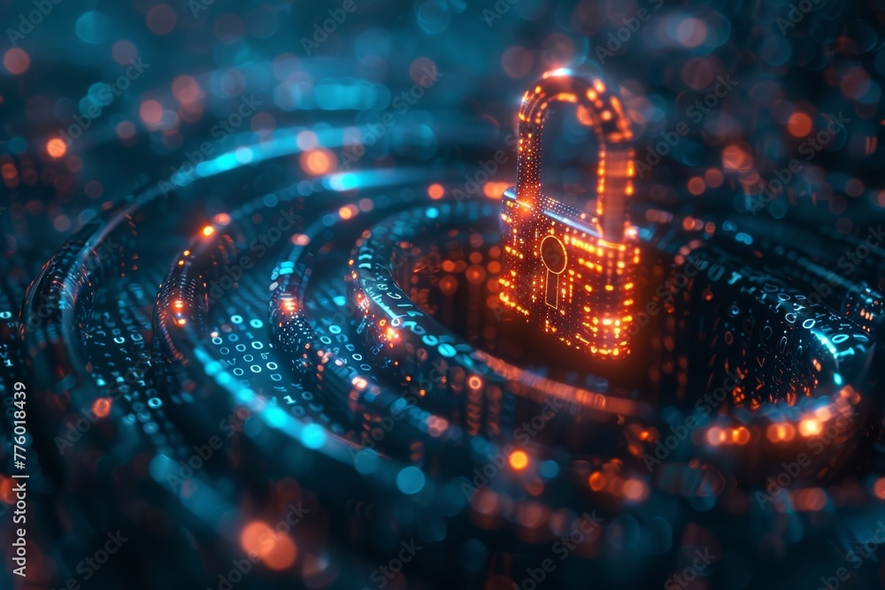 Poster ai-generated models are used to enhance cybersecurity measures and safeguard sensitive personal data