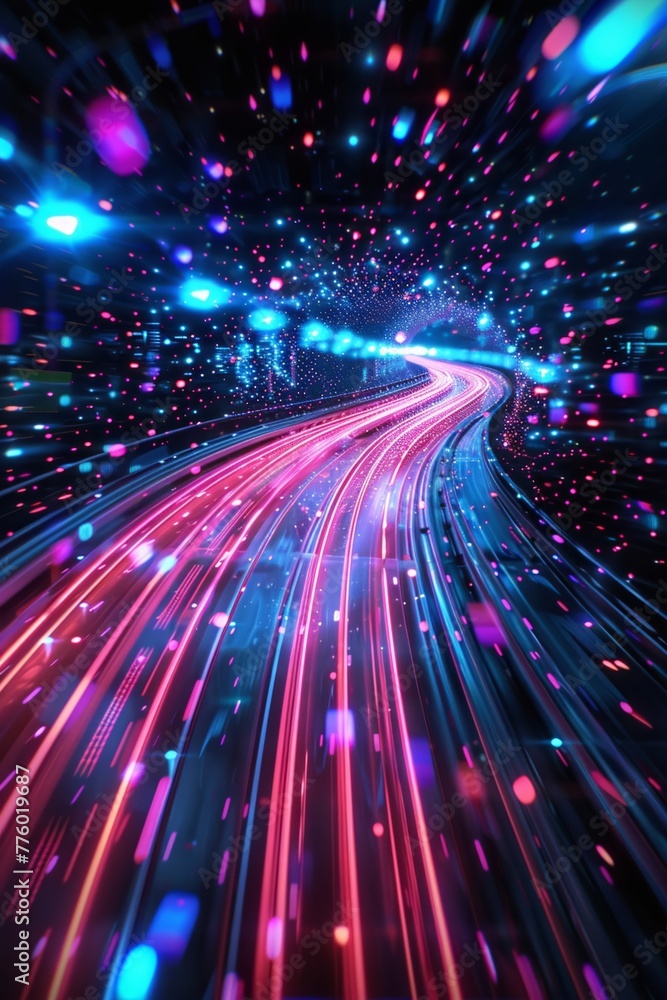 Poster the rapid advancement of technology enables lightning-fast transmission of data across the globe, of