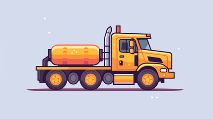 Truck icon 2d flat cartoon vactor illustration isol